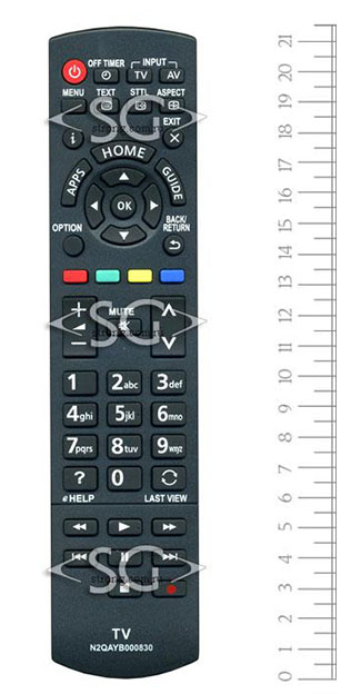 Пульт дистанционного управления для PANASONIC N2QAYB000830 ( N2QAYB000840 белый )